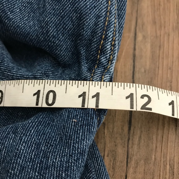 Oak + Fort raw hemmed wide leg jeans - Picture 8 of 10